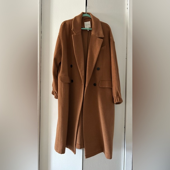 Avec Les Filles Jackets & Blazers - Avec Les Filles brown classic coat XXL